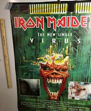 ENORME PÔSTER DE METRÔ Iron Maiden The New Single 'Virus' England Metal 1996 Bruce comprar usado  Enviando para Brazil