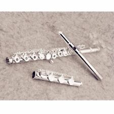  flauta branca cobre aberta chave C 17 furos banhada a prata com caixa comprar usado  Enviando para Brazil