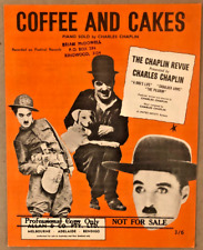 1959 SILENT FILM STAR partitura CHARLIE CHAPLIN REVUE piano solo CAFÉ E BOLO comprar usado  Enviando para Brazil