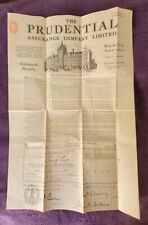 1929 prudential assurance for sale  HASTINGS