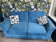 Seater teal sofa for sale  ASHBY-DE-LA-ZOUCH