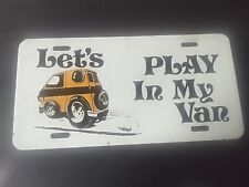 Placa de licença vintage Let's Play In My Van Rat Rod Gasser Dodge Chevy Gm  comprar usado  Enviando para Brazil