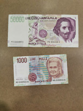 Lotto banconote collezione usato  Tirano
