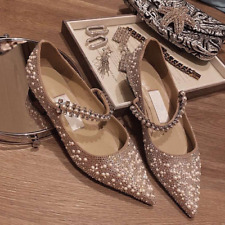 Used, Crystal flat shoes 2021 summer new silver bridal wedding shoes for sale  Shipping to South Africa