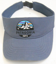 Chapéu viseira Patagonia Fitz Roy 1973 mira tamanho único ajustável montanhas azul Q2 comprar usado  Enviando para Brazil