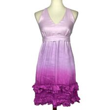 Vestido de verão INC International Concepts feminino 2 100% linho roxo rosa ombré comprar usado  Enviando para Brazil