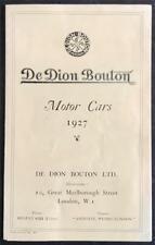 Dion bouton car for sale  LEICESTER
