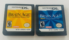 Carros de juego Brain Age 1 y 2 Nintendo DS entrenamiento agilidad mental ¡ENVIADOS RÁPIDOS! segunda mano  Embacar hacia Argentina