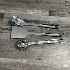 3 piezas Lote de utensilios de cocina totalmente revestidos espátula de acero inoxidable cuchara de pasta segunda mano  Embacar hacia Argentina