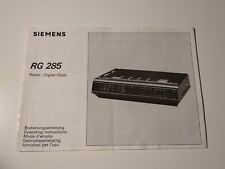 Siemens rg285 vintage gebraucht kaufen  Broitzem,-Rüningen