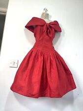 Red dress taffeta for sale  SHEFFIELD