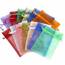 3x4 4x6 5x7 Sheer Organza Gift Candy Bags Jewelry Bags Wedding Party Favor til salgs  Frakt til Norway