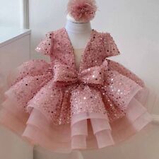 Vestido de princesa verão meninas lantejoulas brilhantes festa de aniversário bebê doce vestido tutu  comprar usado  Enviando para Brazil