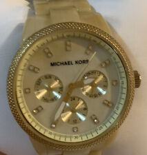 Relógio Michael Kors Ritz Horn cronógrafo MK5039 feminino precisa de bateria ouro em excelente estado usado comprar usado  Enviando para Brazil