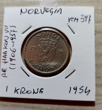 Norvegia krone 1954 usato  Zandobbio