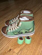 Heelys Star Wars Mandalorian Grogu Baby Yoda Wheeled Sneaker/Shoes Kids Youth 2 for sale  Shipping to South Africa