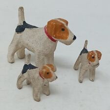 Forest Toys Brockenhurst wooden toy Terrier dog with 2 puppies, used for sale  Shipping to South Africa