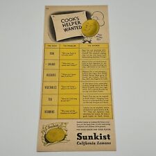 1946 sunkist lemons for sale  Sherman