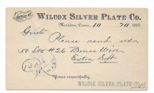 1885 wilcox silver for sale  Louisville