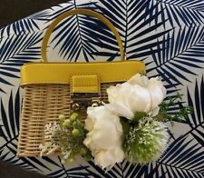 Zara wicker handbag for sale  DUNSTABLE