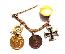 Orig. Militär 1.WK Ordenskette Miniatur Orden Medaille EK 2 Dachbodenfund RAR gebraucht kaufen  Mittweida