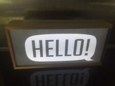Hello sign used for sale  WARRINGTON