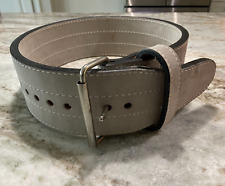 Inzer Weight Lifting Forever Buckle Belt 10mm Silver Gray - SZ M for sale  Shipping to South Africa