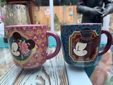 2 mugs - Shanghai Disneyland Mickey and Minnie Mouse ceramic mugs for sale  WIMBORNE