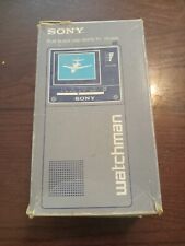 VTG 1983 Sony Watchman FD-20A MIni Portable TV Television Micro VHF UHF w/ Box for sale  Shipping to South Africa