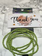 Green waist beads for sale  MANCHESTER