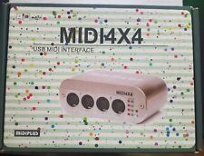 Interfaz MIDI 4x4 USB MIDI, usado segunda mano  Embacar hacia Argentina