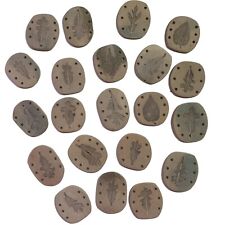 Mosaico de pedra argila arte azulejos 21 botões oblongos para artesanato sortido marrom 2,5x3" comprar usado  Enviando para Brazil