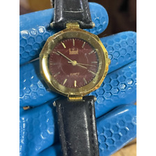 Vintage Feminino Dumont Relógio de Pulso Tom Dourado Quartzo Mostrador 12 Horas 685AM Não Testado, usado comprar usado  Enviando para Brazil