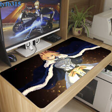 Fate/Stay Night Anime Artoria Pendragon Mouse Pad Teclado Jogo Playmat 40X70CM comprar usado  Enviando para Brazil