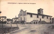 Cpa poule eglise d'occasion  Claira