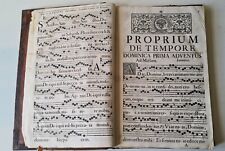 Antiguo y raro GRADUALE, libro de iglesia muy grande 1752 con canciones religiosas, usado segunda mano  Embacar hacia Argentina