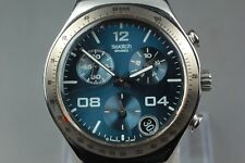 *EXCELENTE+3* Swatch Irony V8 cronógrafo mostrador azul panda relógio esportivo masculino comprar usado  Enviando para Brazil
