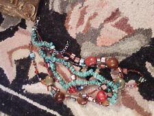 Turquoise beaded necklace for sale  Bushnell