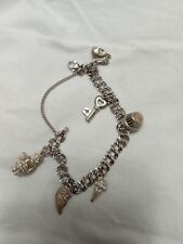 james avery charm bracelet With 6 Charms ( Cupcake charm, Ice Cream Cone, etc, used for sale  Dallas