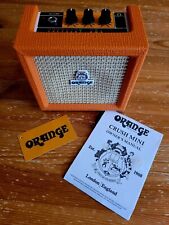 Amplificador de guitarra portátil Orange Crush Mini (Micro Crush CR3) (batería o manos) segunda mano  Embacar hacia Argentina