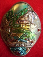 Freudenstadt Schwarzwald Used badge stocknagel hiking medallion G4059 for sale  Shipping to South Africa