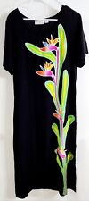 Vestido maxi preto tropical Eastern Sun anos 90 comprar usado  Enviando para Brazil