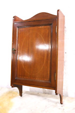 Used, Antique inlaid mahogany wall cupboard / cabinet with key for sale  Shipping to South Africa