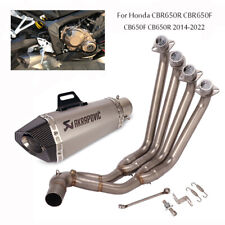 Used, For Honda CBR650 CBR650F CB650F 2014-2022 Exhaust Front Pipe Muffler Full System for sale  Walton