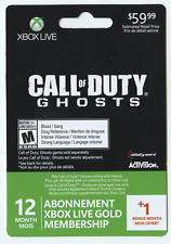 Tarjeta de membresía dorada Call of Duty Ghosts Xbox Live coleccionable caducada/usada RARA segunda mano  Embacar hacia Argentina