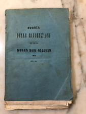 Raro antico libro Michitelli Storia delle rivoluzioni Reami due Sicilie 1860 usato  Roma