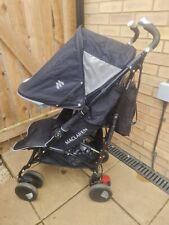 Maclaren Techno XT Stroller, Black Single Folding Umbrella Fold Pushchair, used for sale  Shipping to South Africa