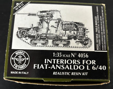 Fiat italiano 1/35 ""Modelo Victoria"" - Ansaldo L6 / 40 tanque ligero - interiores., usado segunda mano  Embacar hacia Argentina