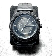 FOSSIL FS-4617 Reloj Hombre Máquina Cronógrafo Metal Negro FS4617 segunda mano  Embacar hacia Argentina