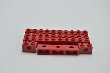 LEGO 20 x Lochstein Kreuz rot Red Technic Brick 1x2 Axle Hole a. Supports 32064c comprar usado  Enviando para Brazil